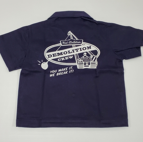 Kids Demolition Crew bowling shirt - Picture 2 of 6